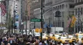 New York City Crowds, Traffic, Rush Hour Commuters, Midtown Manhattan, USA HD Footage