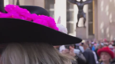 New York City Easter Parade and Bonnet Festival 2024 is opens on Fifth Avenue Video stock 282410969