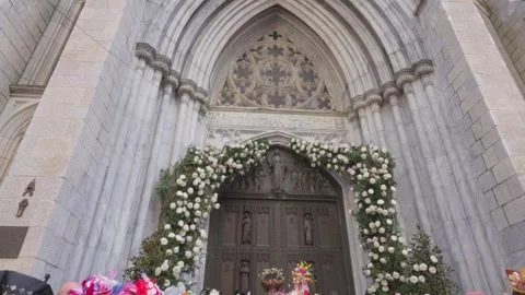 New York City Easter Parade and Bonnet Festival 2024 is opens on Fifth Avenue Stock Footage 282415488
