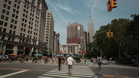 New York City - Empire State Building Stock Footage