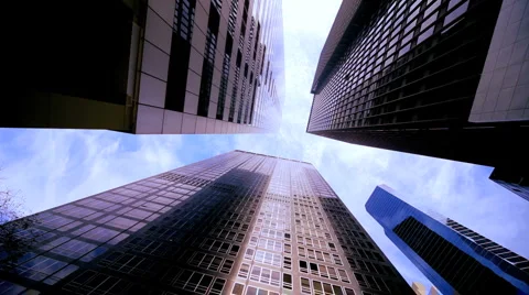 New York City Financial District Stock Footage
