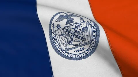 New York City Flag Loop Stock Footage 241167998