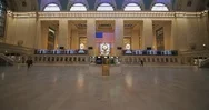 New York City Grand Central Terminal Empty Covid 19 Coronavirus Pandemic Stock Footage