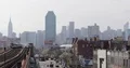 New York City Iconic Skyline View from Queens Subway Train Mass Transportation 4k or 4k+ Resolution