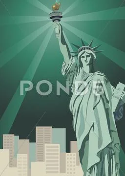New york city Stock Illustration