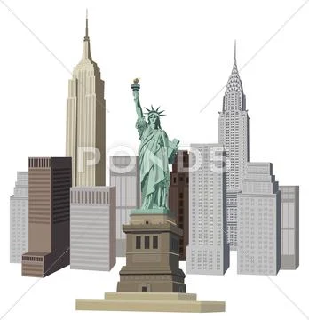 New york city Stock Illustration