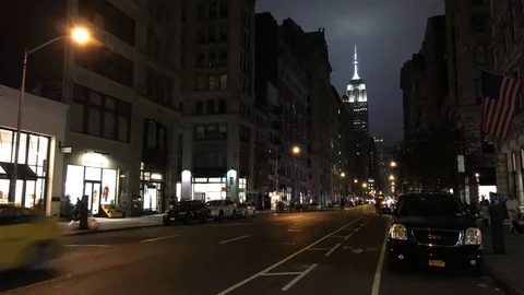 NEW YORK CITY - Intersection in Midtown Manhattan Time lapse Stock Footage 70746745