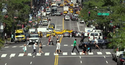 New York City traffic, 1998 - Stock Video Clip - K010/2211 - Science Photo  Library