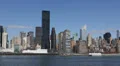 New York City Manhattan Midtown Panorama Skyscrapers East River Scenery Scenic HD Footage