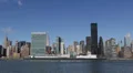 New York City Manhattan Midtown Panorama East River Skyscrapers Landmarks HD Footage
