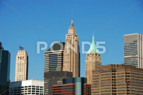 New york city manhattan skyline Stock Photos