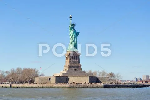New york city manhattan statue of liberty Stock Photos