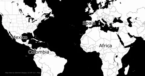 New york city map. An increase from the general view of the world map Stock Footage 125455307