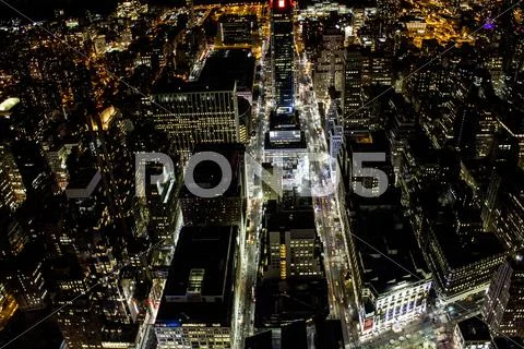 New York City Nighttime Stock Photos
