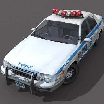 New york city police car 3D Model
