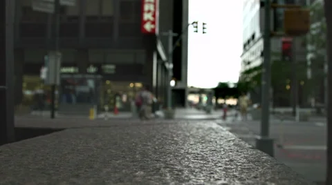 New York City Sidewalk Video stock 59809727