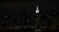New York City Skyline, Empire State Building Illuminated, NYC by night HD Footage