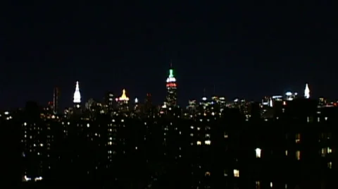 New York City Skyline Stock Footage