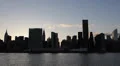 New York City Skyline, Midtown Manhattan Panorama, Skyscrapers, East River HD Footage