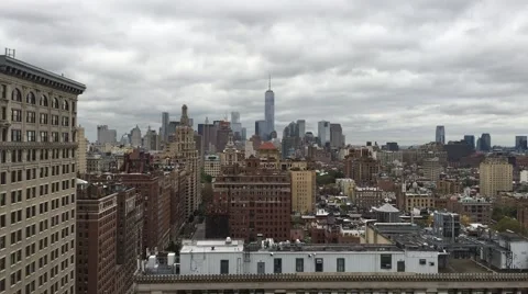 New York City Skyline Time Lapse Stock Footage