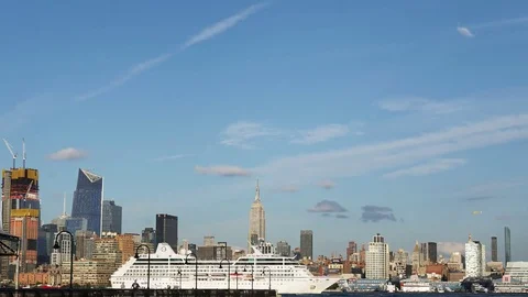 New York City Skyline Timelapse Stock Footage