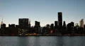 New York City Skyline United Nations UN Chrysler Building Trump Tower Dusk Night HD Footage