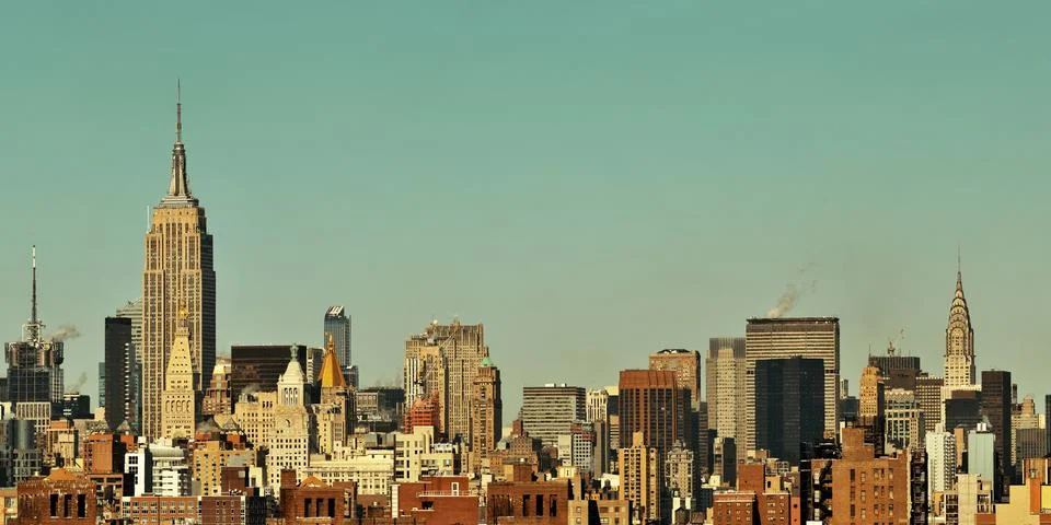 New York City skyscrapers Stock Photos