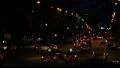 New York City street traffic, night shot HD Footage