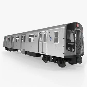 New York City Subway Car R160 3D Model