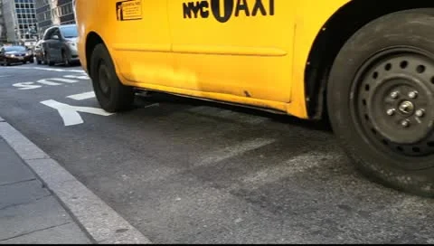 New York City Taxi and Traffic Stock Footage
