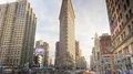 New York City timelapse NYC street traffic people cars Flatiron Building tilt 4k or 4k+ Resolution