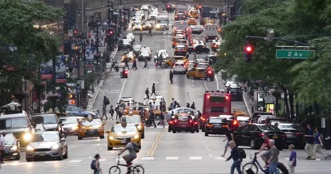 New York City Traffic Cars 4K Time Lapse Stock Video Stock Footage
