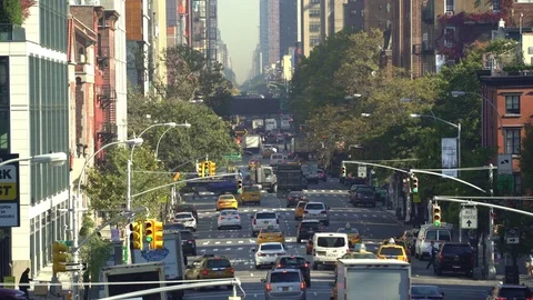 New York City traffic, 1998 - Stock Video Clip - K010/2211 - Science Photo  Library