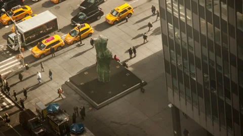 New York crowd timelapse Stock Footage 35760365