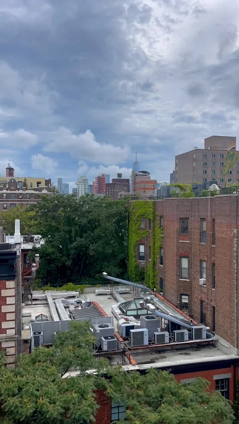 New York Day Clouds Stock Footage 305510717