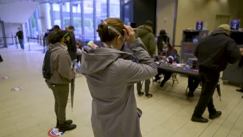 New York early voting Vídeo Stock 142246154