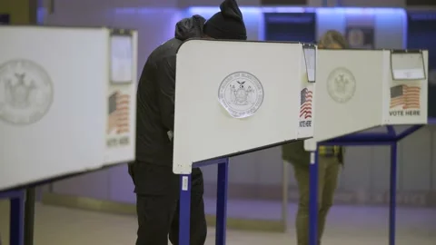 New York early voting Vídeo Stock 142246155