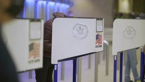New York early voting Stock Footage 142246160