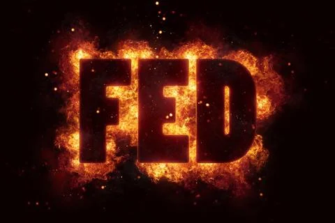 New york fed fire text flame flames burn burning hot explosion Stock Illustration