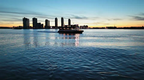 New York ferry Video stock 24465313