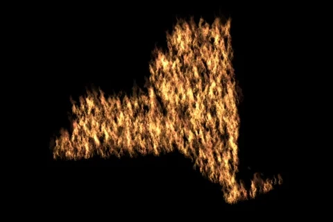 New York on Fire Stock Footage 728863