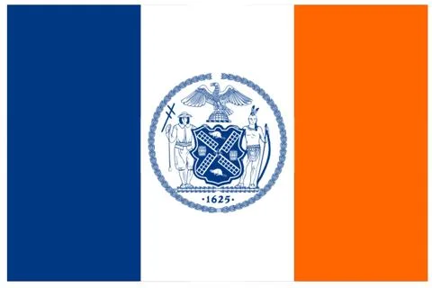 New York Flag Illustrazione stock