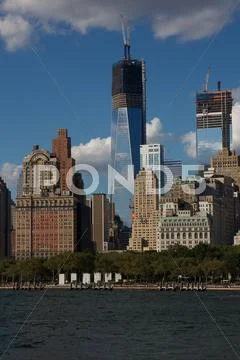 New York Freedom Tower Construction Stock Photos