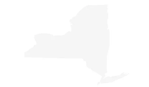 New york gray map. solid map of New York, blank Map, empty map of new york Stock Illustration