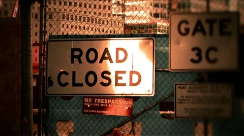 New York-Ground Zero-Road Closed Stock Footage 1047232