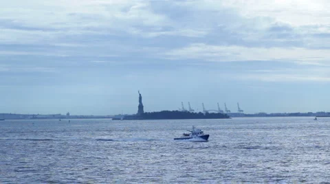 New York Harbor Video stock 1051456