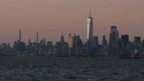 New York Harbor Lighthouse Stock Footage 156993531