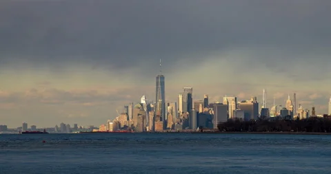 New York Harbor Views Stock Footage 147362300