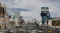 New York Hotel Casino Las Vegas Strip Nevada USA Statue of Liberty Entertainment HD Footage