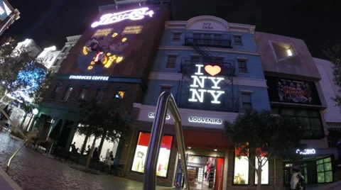 New York hyperlapse of the strip in Las Vegas Stock Footage 43770735